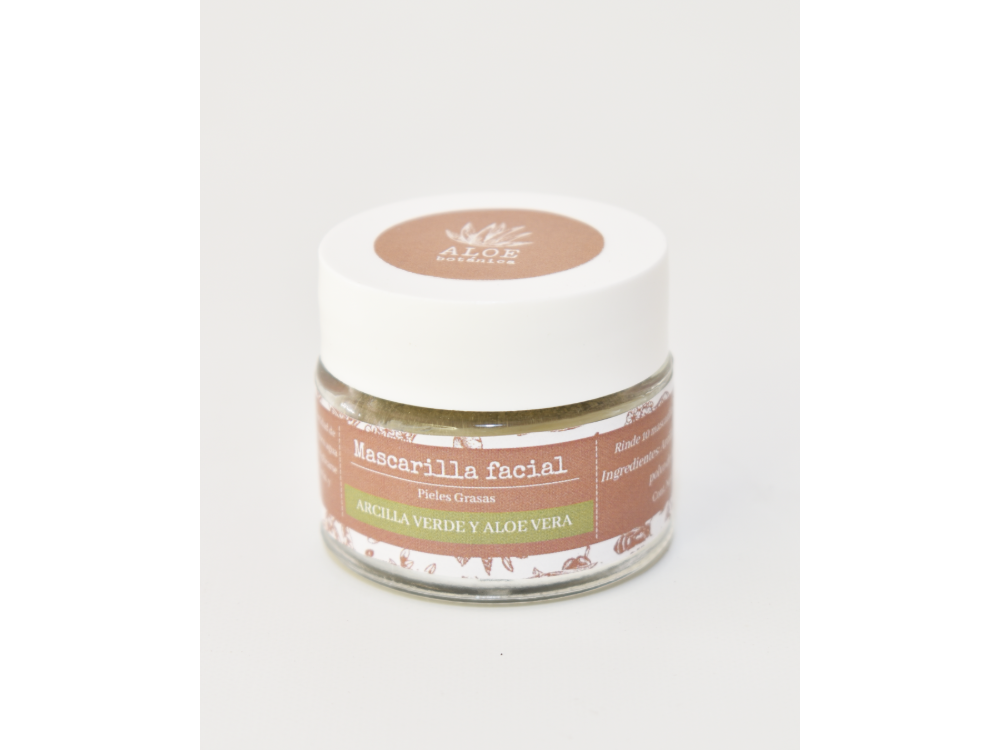 Mascarilla facial de arcilla Aloe Botanica