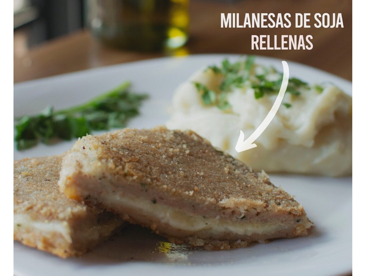 Milanesas de soja rellenas x 3u