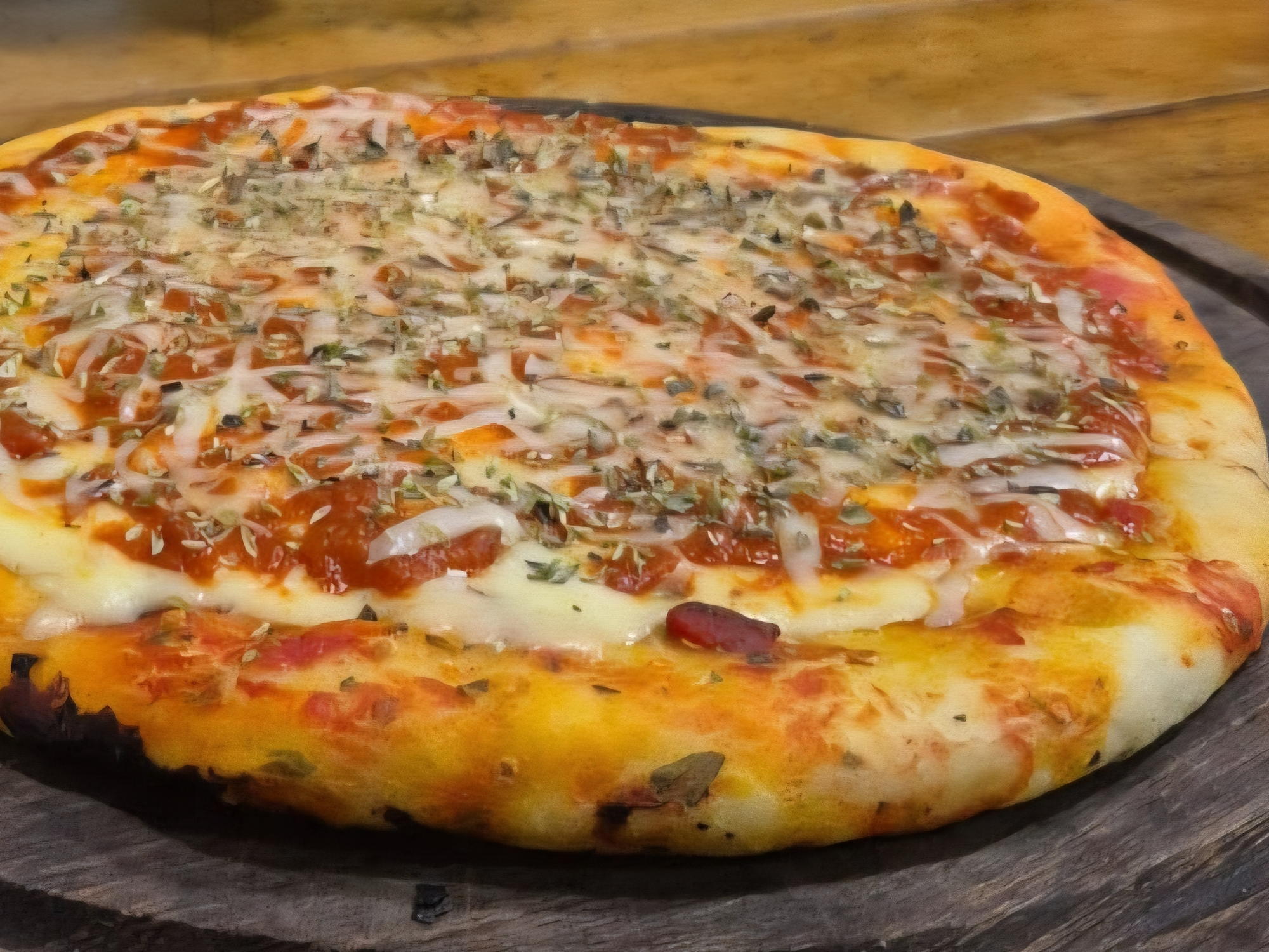 Pizza Lista con Muzzarella
