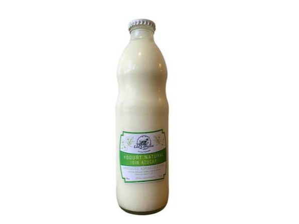 Yogurt natural con o sin azucar envase retornable - Los Cerezos