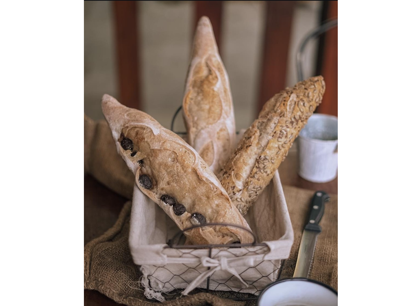 Baguettes de masa madre