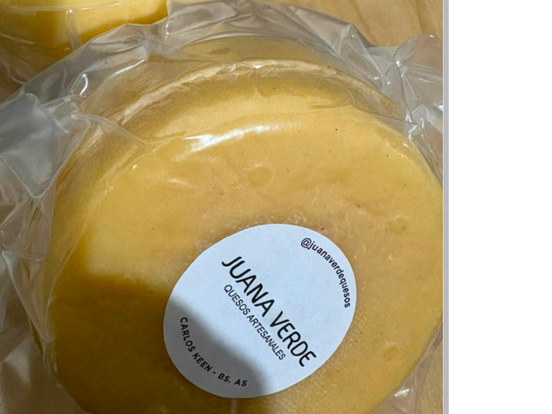 Horma 500grs queso sardo fresco “Juana Verde” (NO agro, sin adictivos ni conservantes )