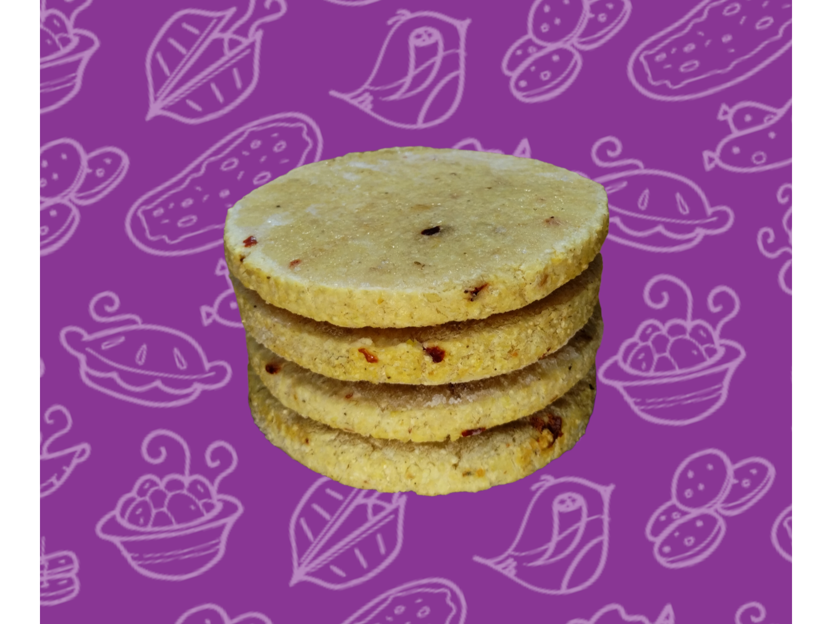 Medallón de Mijo y Ají Molido (Picantes) Con papa y ají molido (140grs. c/u) X 4U.