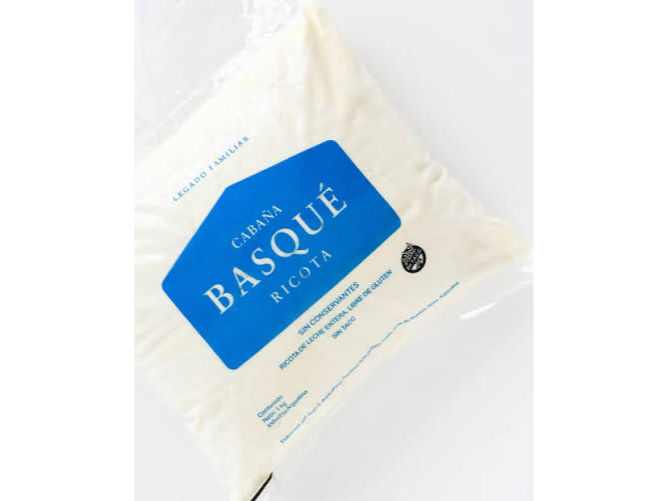 Ricota sin conservantes (NO agroecologica) x 500gr - Cabaña Basque