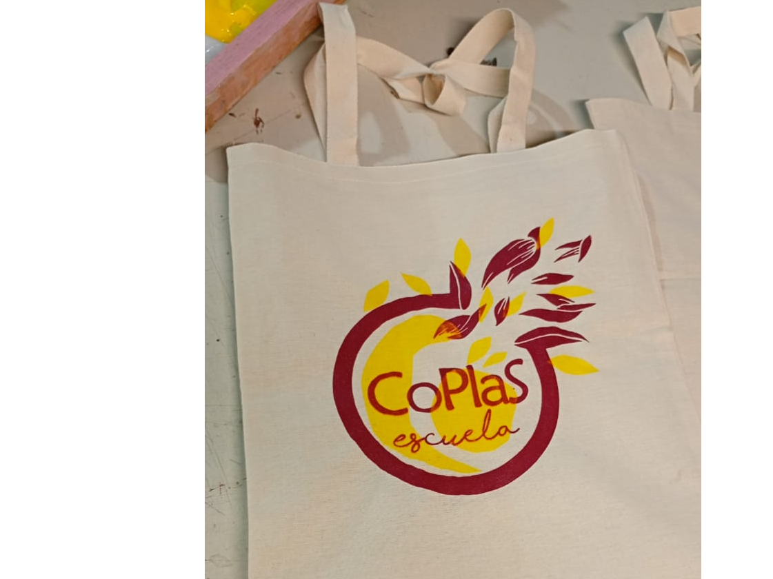 Tote Bag Coplera de Tela Serigrafiada