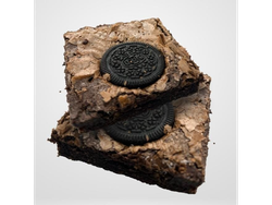 Cuadrado Brownie con Oreo 7x7