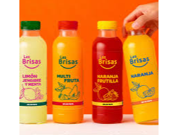 Jugo Naranja y Frutilla. LAS BRISAS