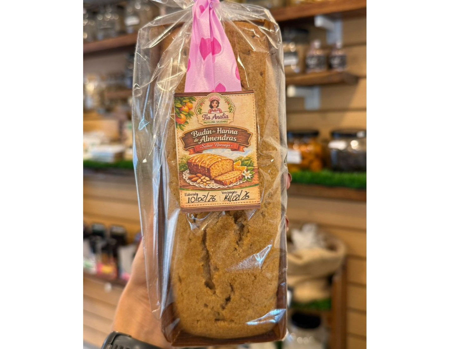 Budin de H. de Almendras sabor Naranja