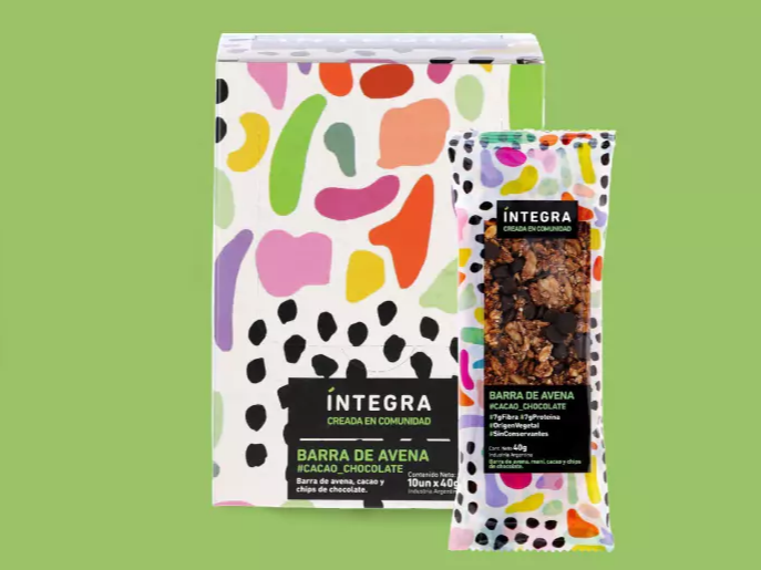 Barrita de Avena, Cacao y Chocolate INTEGRA