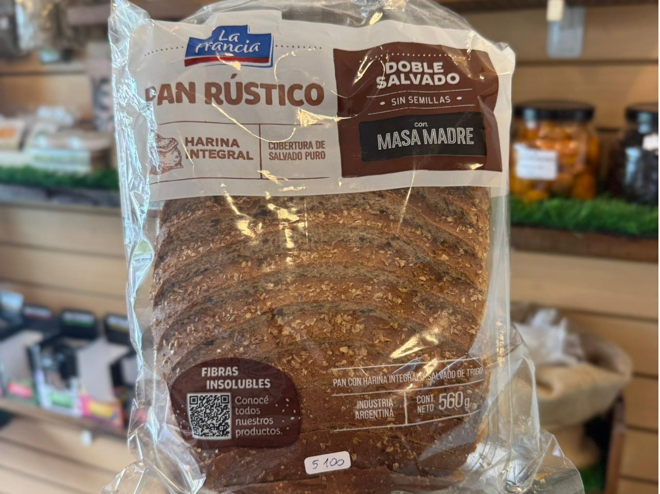 Pan Rustico Doble Salvado