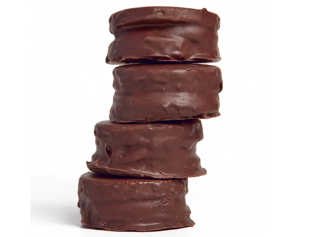 ALFAJOR DE CHOCOLATE Y ALMENDRA