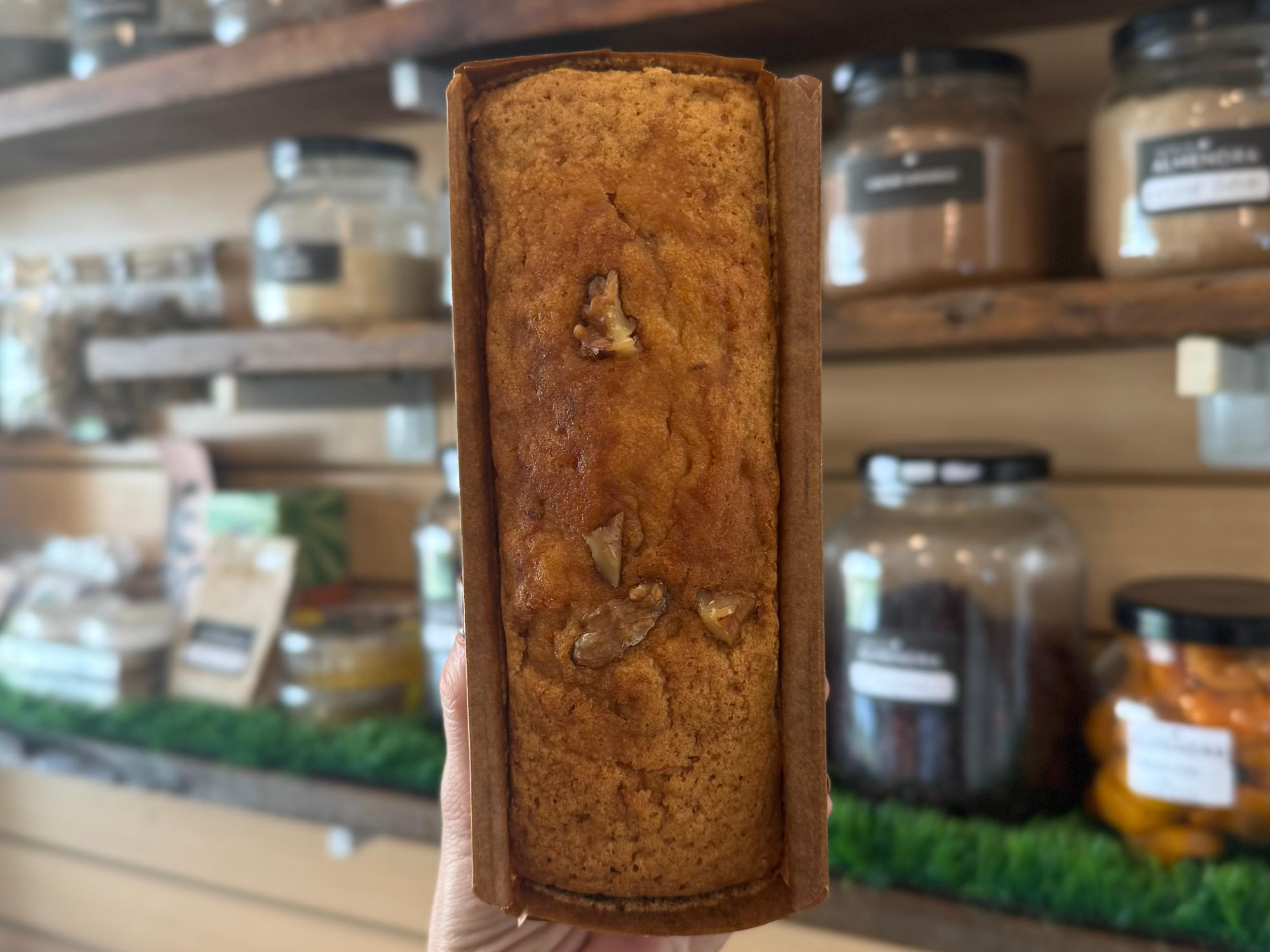 Budin de Dulce de Leche con nuez SIN TACC