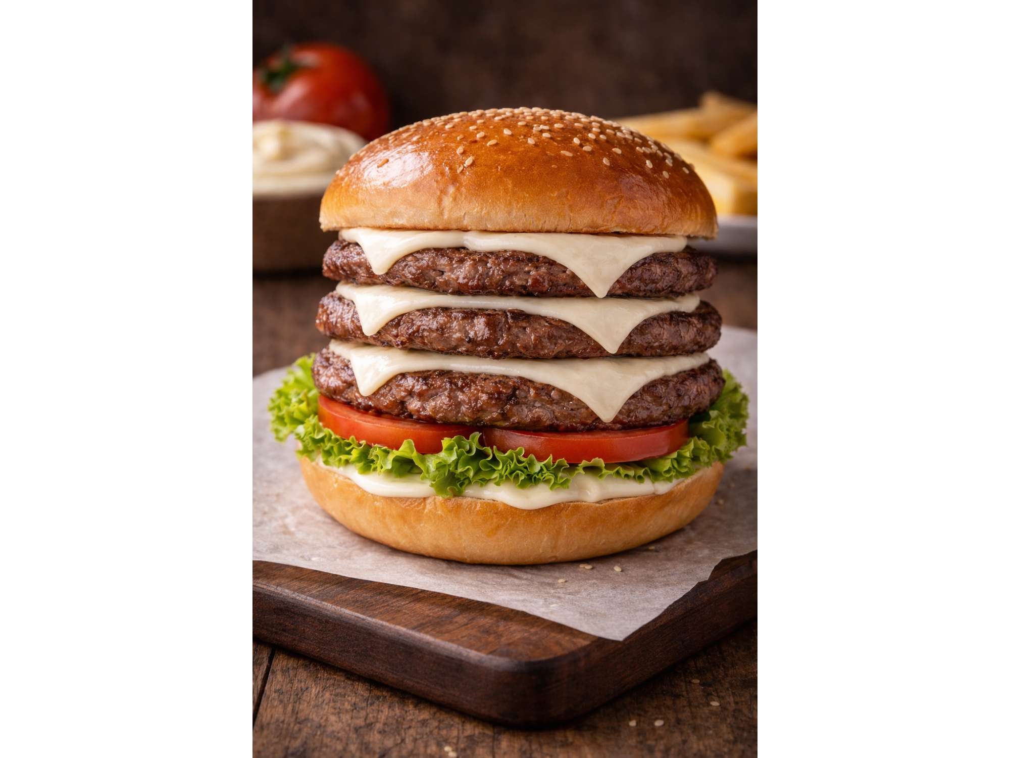 Burger triple