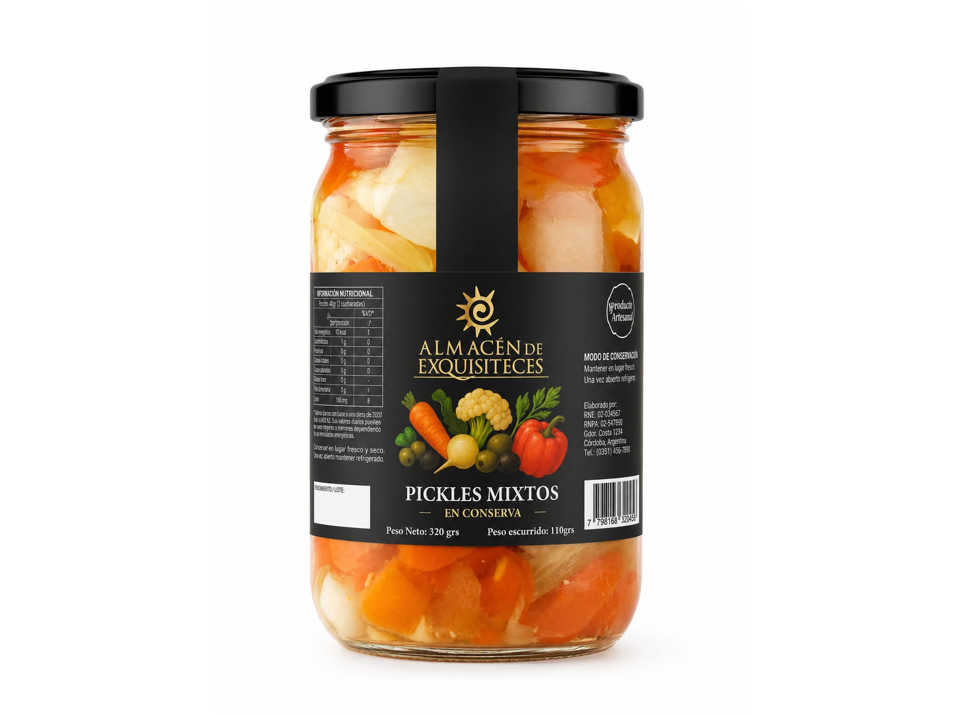 CONVERVA DE VERDURITAS 320GR.