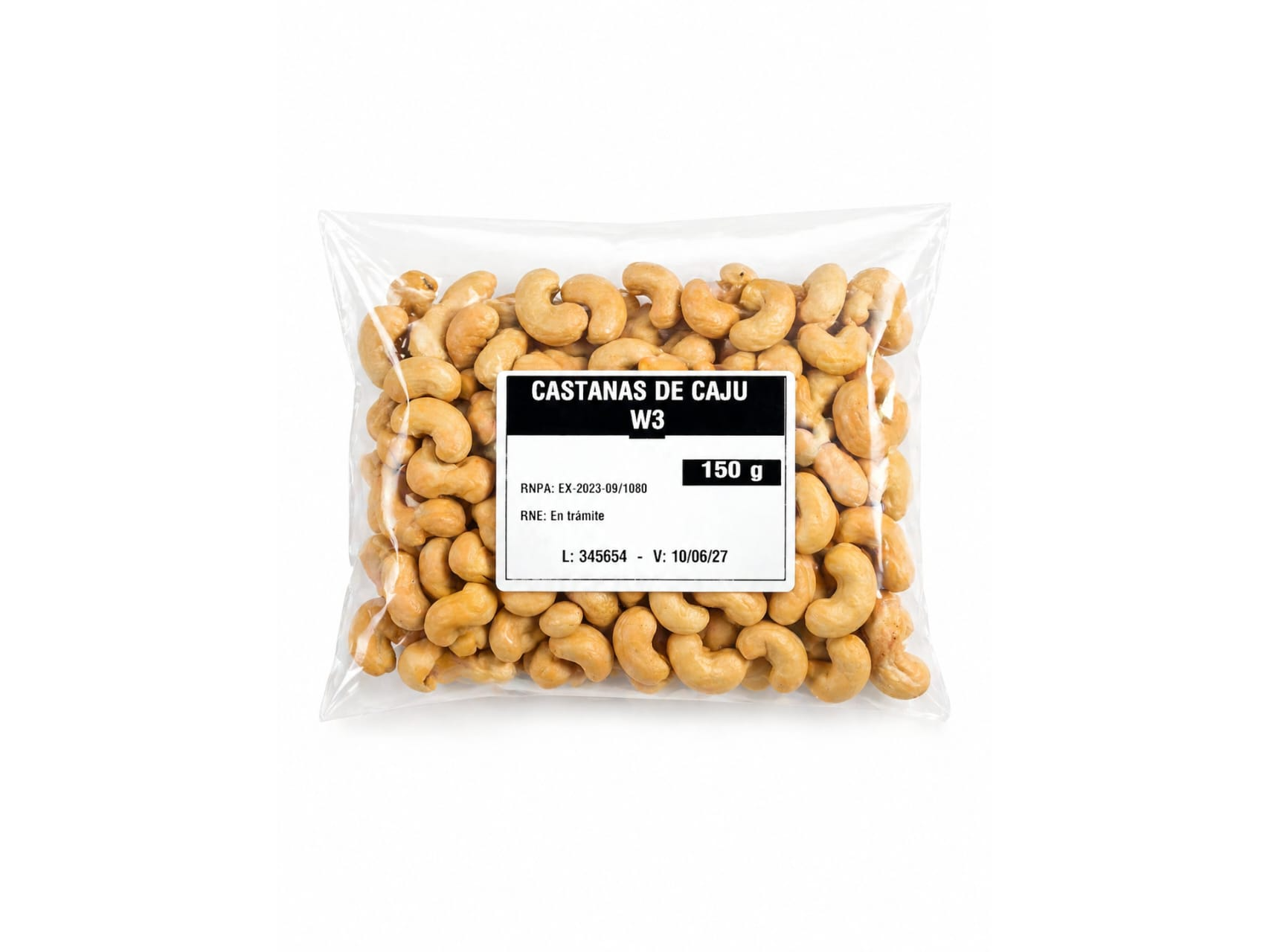 CASTAÑAS DE CAJU W3 150GR.