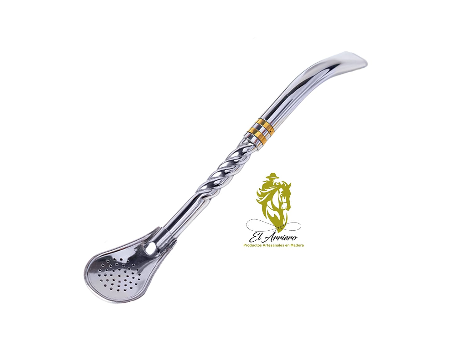 BOMBILLA PICO DE LORO LABRADA CON DETALLES DORADO