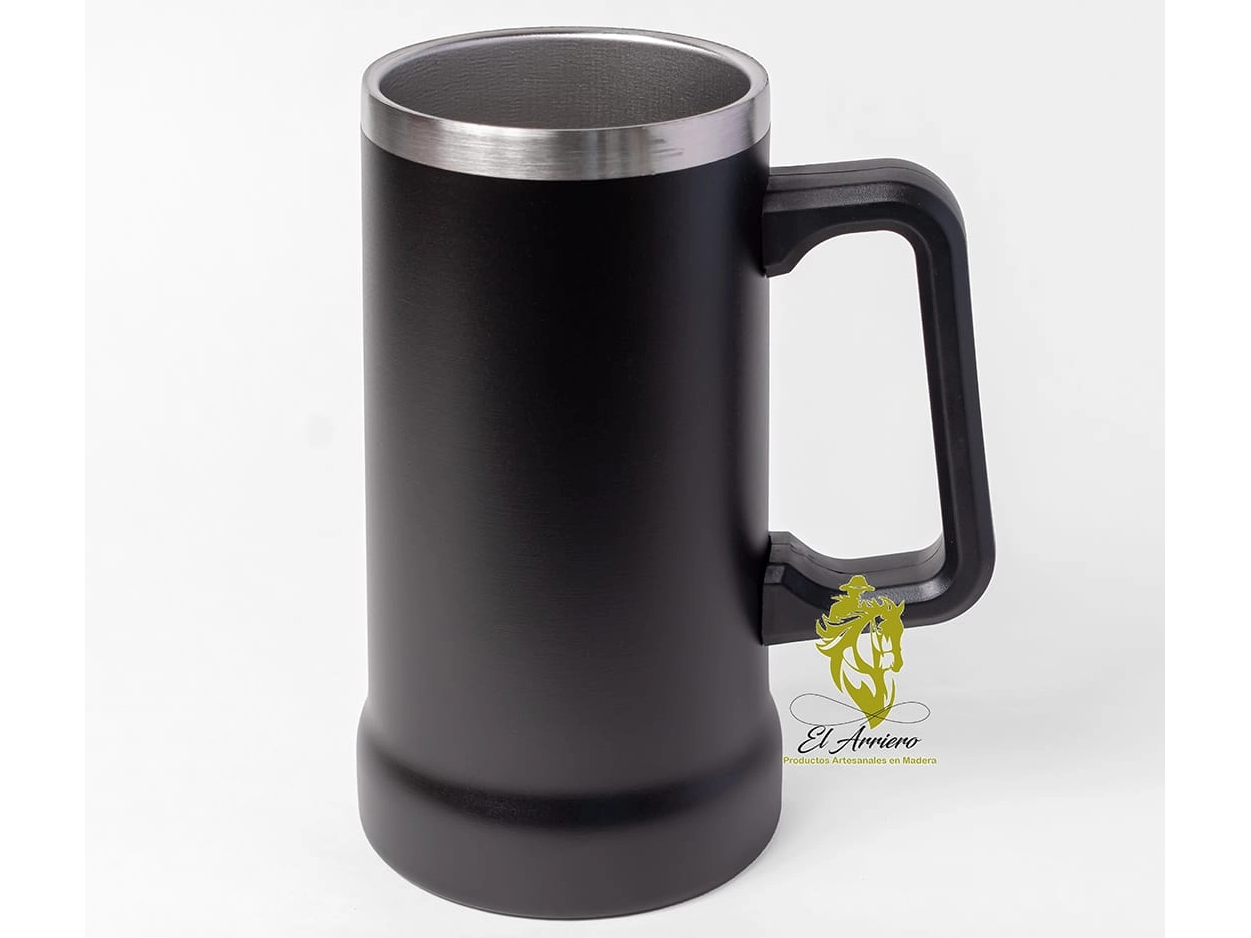 JARRA CHOPERA DE ACERO 710ML.
