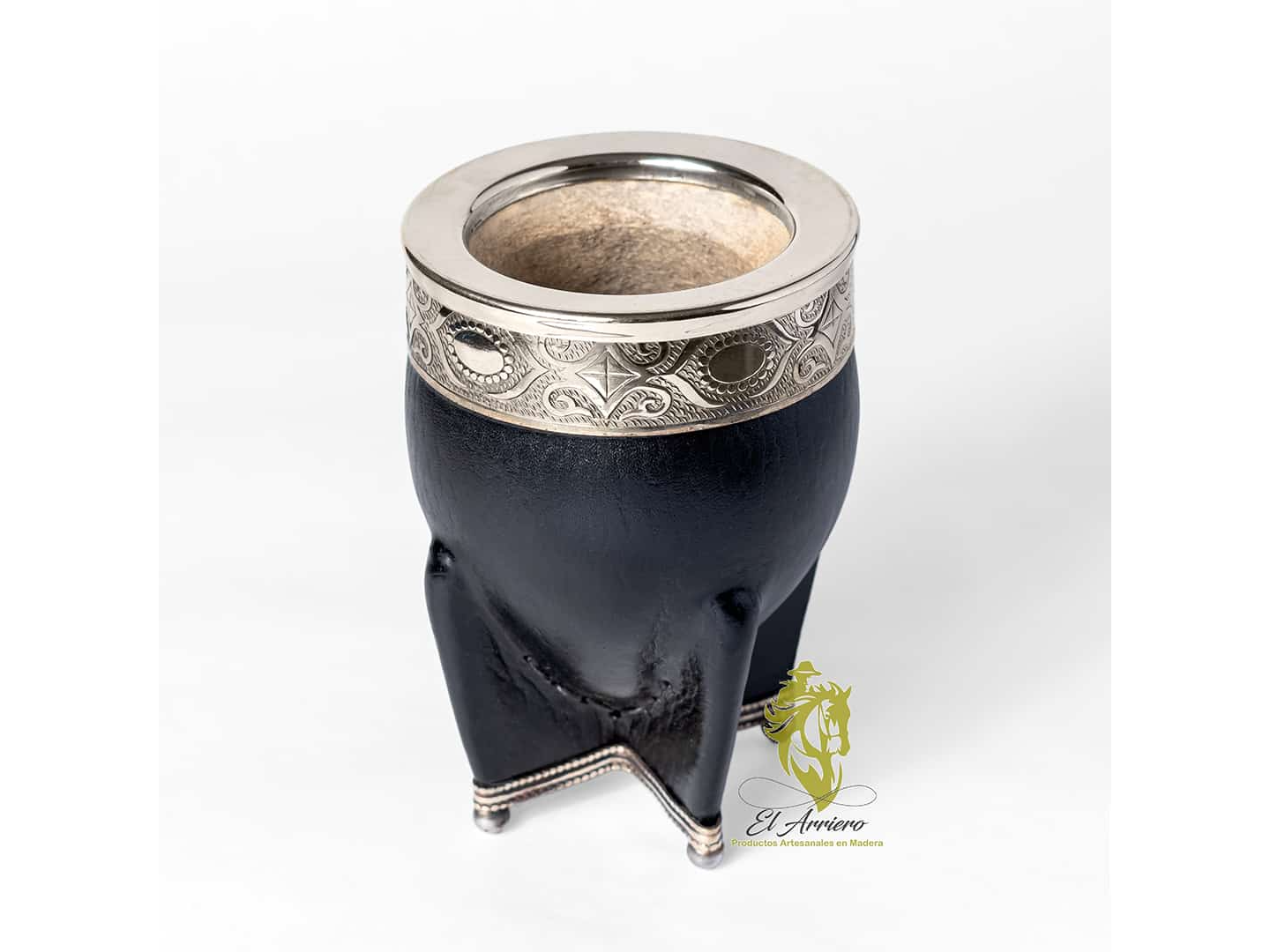 MATE IMPERIAL DE CALABAZA CON BASE DE ALPACA CON BOLITAS