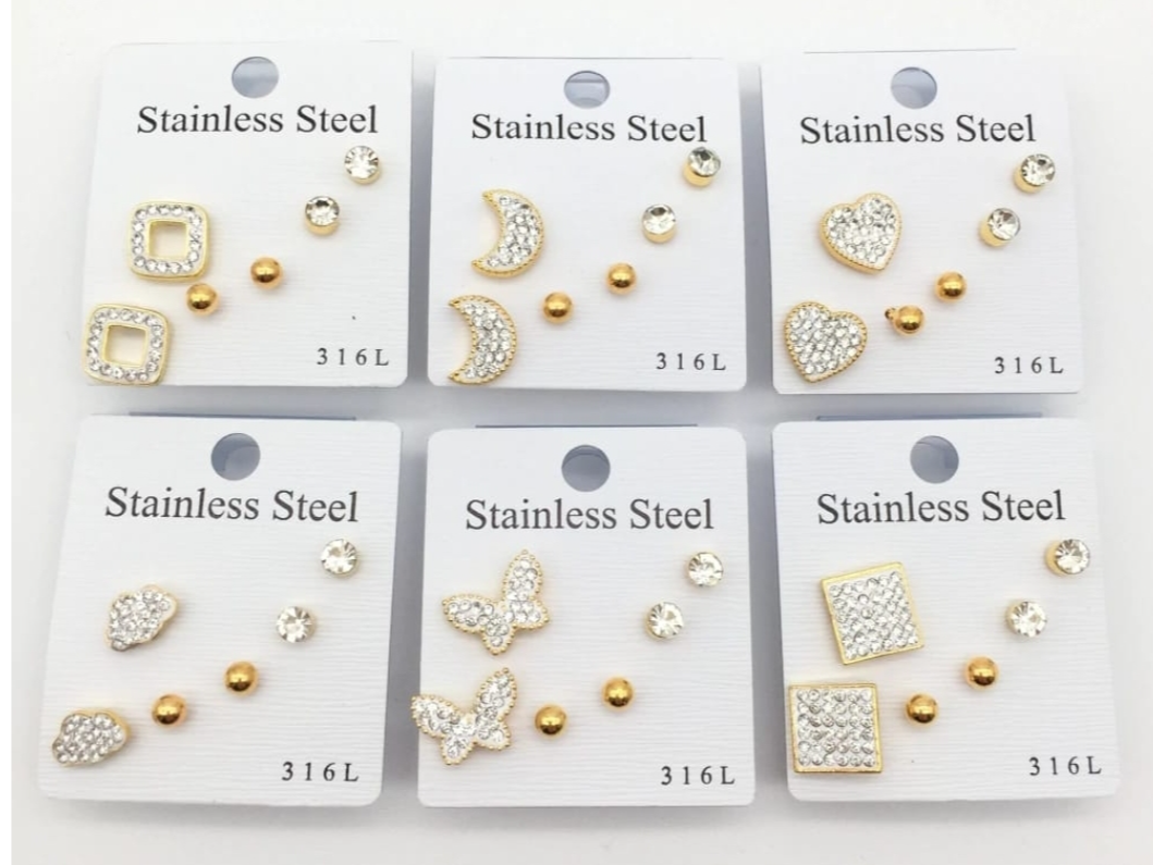 Aros con formas strass