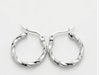 Aros argollas con relieves