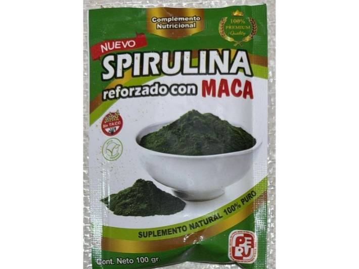 Spirulina reforzada con maca