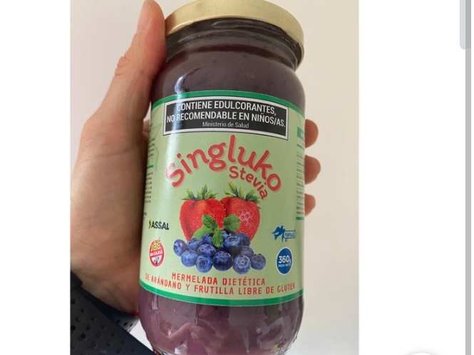 Mermelada sin gluko con Stevia frutos rojos