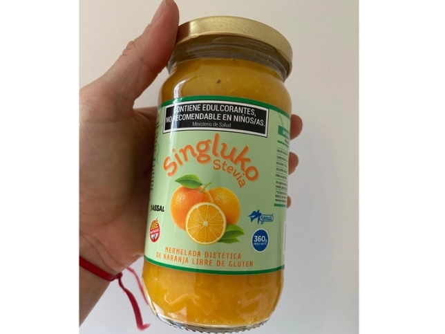 Mermelada sin gluko con Stevia naranja
