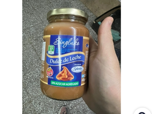 Dulce de leche sin gluko con splenda