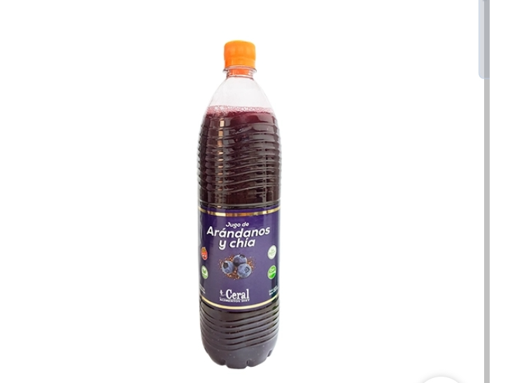 Jugo de arándanos con chía