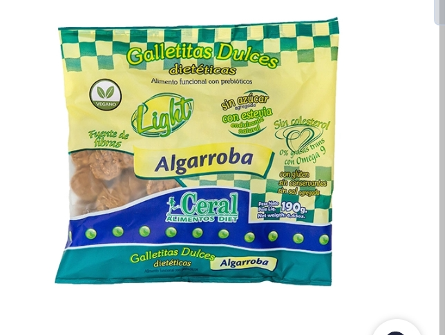 Galletas dulces de algarroba