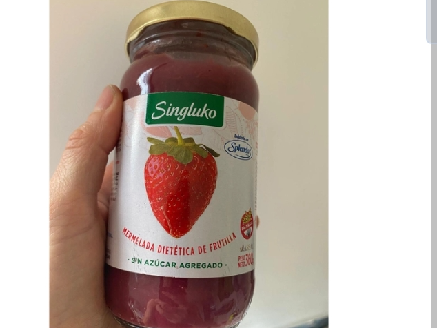 Mermelada sin gluko con splenda frutilla