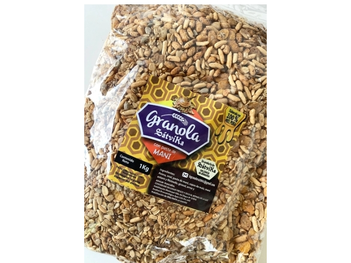 Granola con pasta de maní