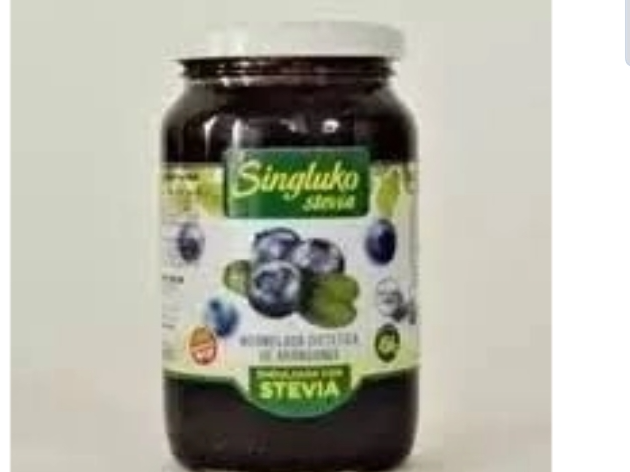 Mermelada sin gluko con Stevia arándanos