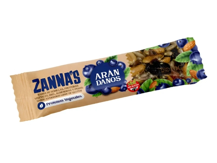 Barritas proteicas  Zannas de arándanos