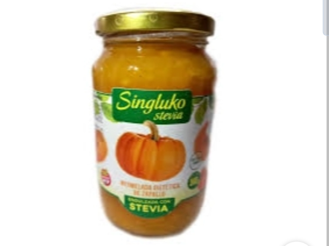 Mermelada sin gluko con Stevia zapallo