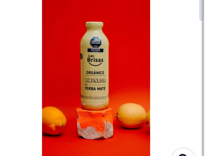Jugo orgánico limón jengibre y menta