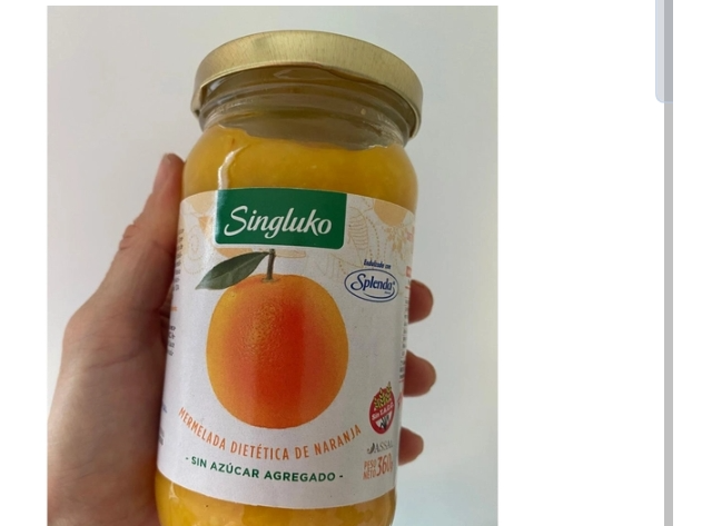 Mermelada sin gluko con splenda naranja