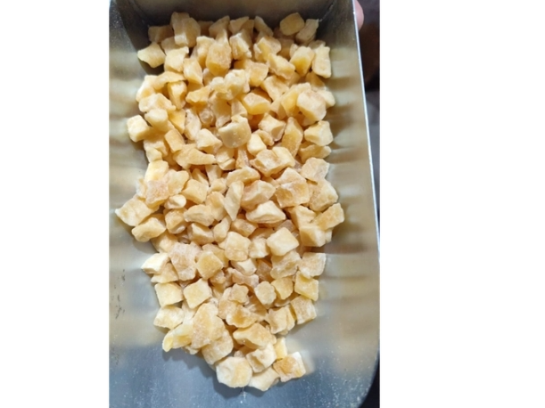 Manzana en cubos