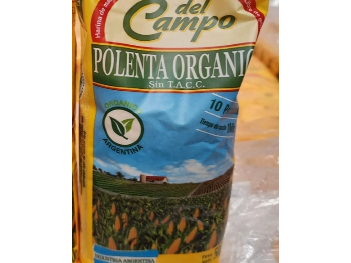 Polenta orgánica del campo sin tacc