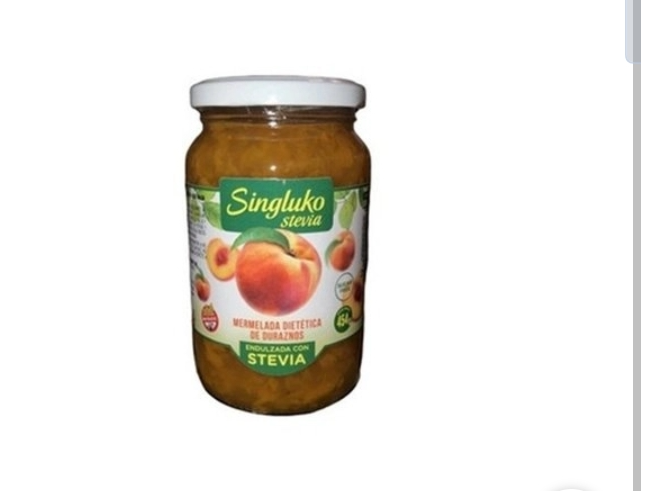 Mermelada sin gluko con Stevia durazno