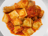 Ravioles con pollo