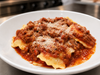 Ravioles a la bolognesa