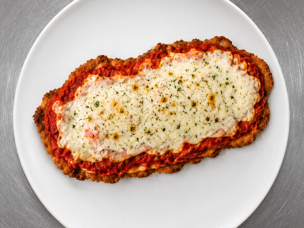 Suprema de pollo a la napolitana