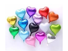 globo metalizado formas 5" CORAZON mini