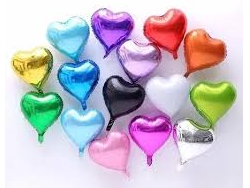 globo metalizado formas 10" CORAZON