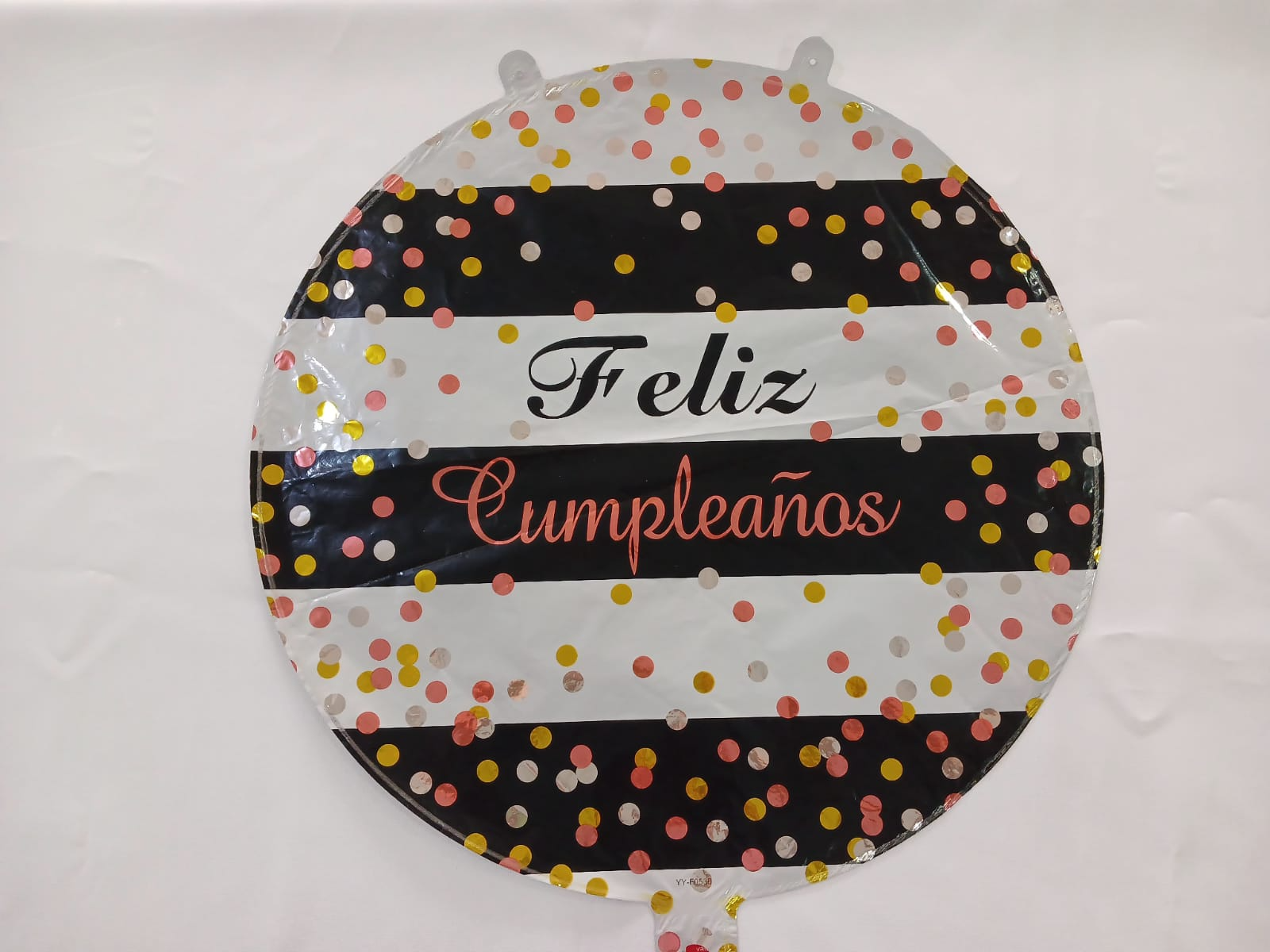 Globo metalizado impreso Feliz cumpleaños 45 Cm