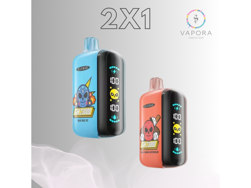 2X1 ELFBAR GH | 23.000 PUFFS (SABORES ALEATORIOS)