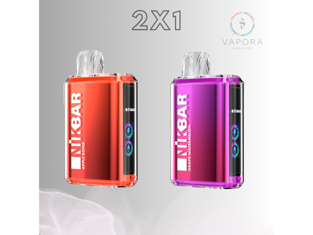 2X1 NIKBAR | 15.000 PUFF (SABORES ALEATORIOS)