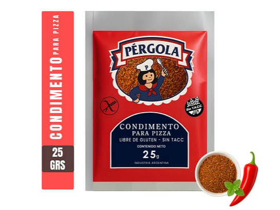 CONDIMENTO PARA PIZZA "PERGOLA" 25 gr