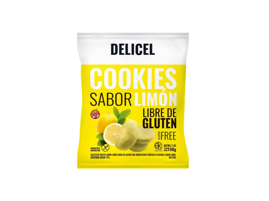 COOKIES SABOR LIMON "DELICEL" 200 gr